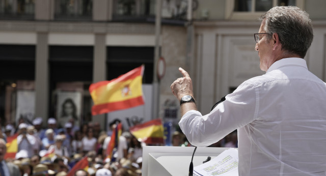 Alberto Núñez Feijóo en el acto 'La España que funciona' en Málaga