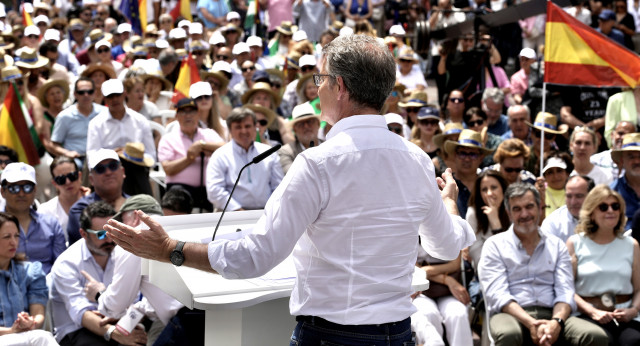 Alberto Núñez Feijóo en el acto 'La España que funciona' en Málaga