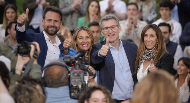 Feijóo en un acto del PP en Gijón, Asturias
