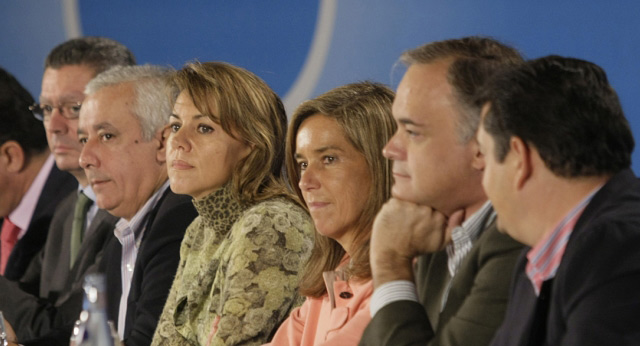 XV Intermunicipal Popular: Alberto Ruiz-Gallardón, Javier Arenas, María Dolores de Cospedal, Ana Mato y Esteban González Pons 