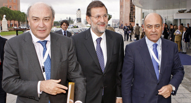 Mariano Rajoy ha participado en un almuerzo-coloquio organizado por la CEOE 