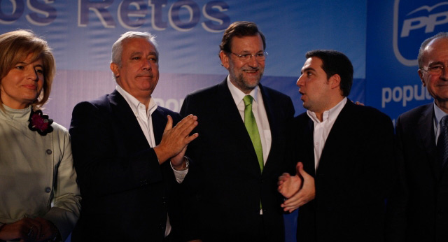 El presidente del Partido Popular acude a la cena del PP de Andalucía