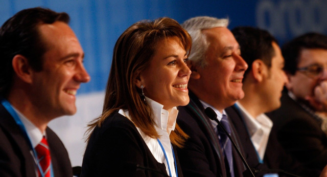 María Dolores de Cospedal durante la inauguración de la XV Interparlamentaria