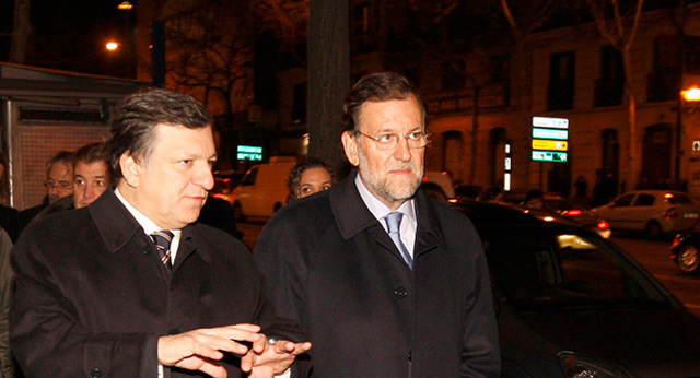 Mariano Rajoy con el presidente de la Comisión Europea, José Manuel Durao Barroso