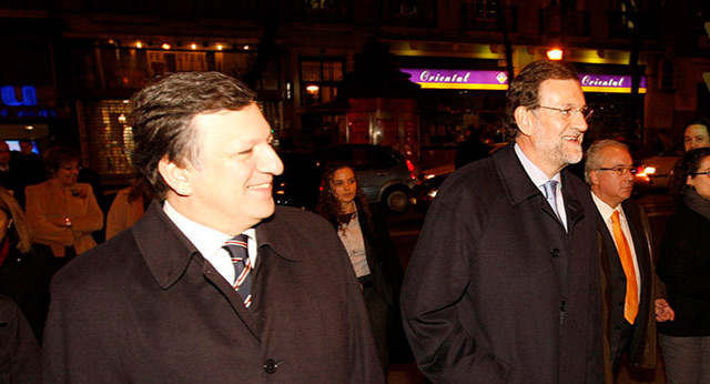 Mariano Rajoy con el presidente de la Comisión Europea, José Manuel Durao Barroso