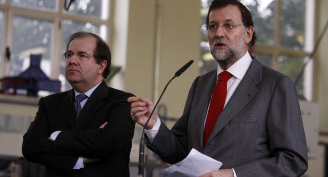 Mariano Rajoy visita un centro de formación en Valladolid