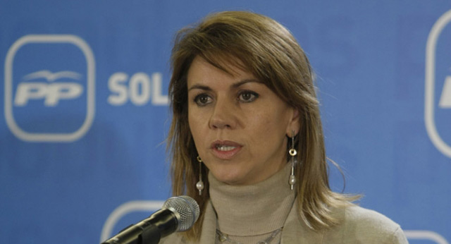 María Dolores de Cospedal durante su intervención en el I Foro Social del PP en Ciudad Real