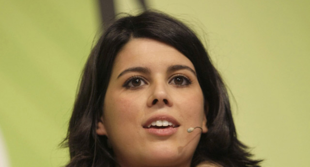 La presidenta regional de NNGG de Galicia, María Seoane