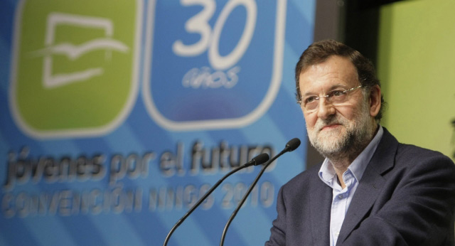 Mariano Rajoy durante su intervención en el acto de clausura de la Convención
