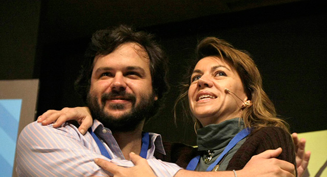 María Dolores de Cospedal y Nacho Uriarte: El abrazo