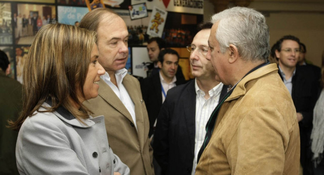 Ana Mato, Pío García Escudero, Gonzalo Robles y Javier Arenas