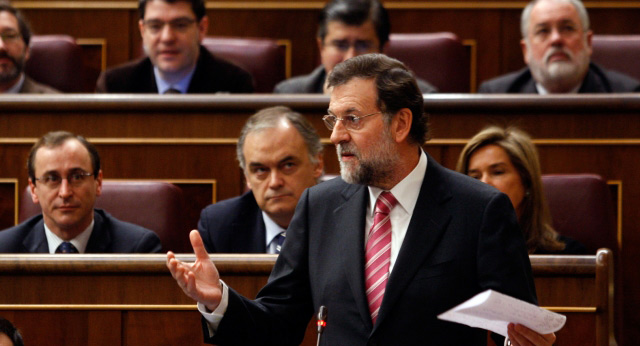 Mariano Rajoy durante su intervención en la Sesión de Control