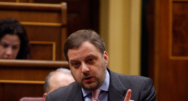 Gustavo de Arístegui durante su intervención en la Sesión de Control