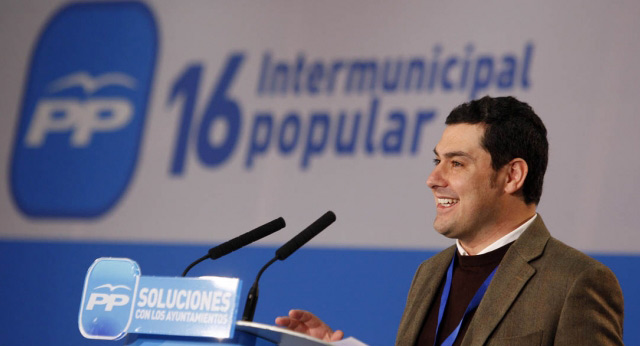 El coordinador de Política Local y Autonómica del PP, Juan Manuel Moreno