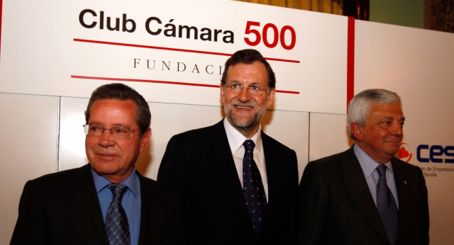 Mariano Rajoy con el Club 500