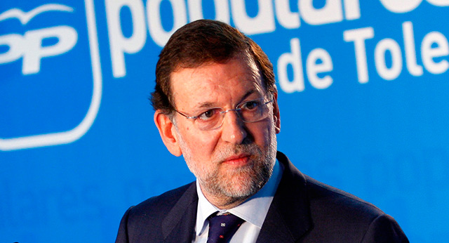Mariano Rajoy durante el acto de entrega de carnets a afiliados del PP en Toledo