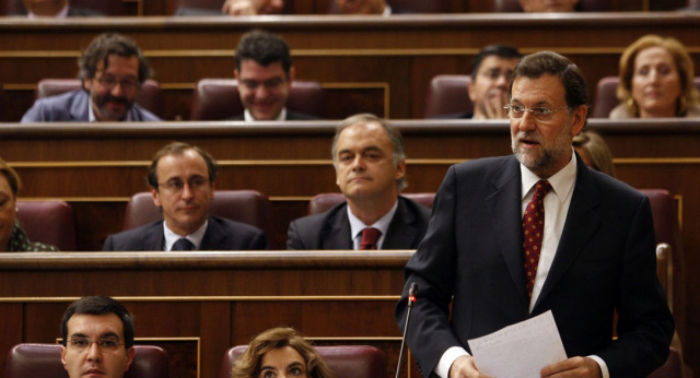 Mariano Rajoy durante la sesión de control al Gobierno