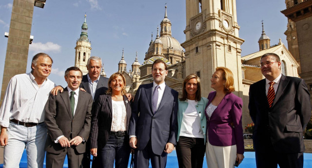 Mariano Rajoy, Ana Mato, Javier Arenas, Esteban González Pons, Luisa Fernanda Rudi