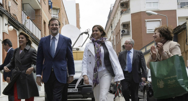 Mariano Rajoy y María Dolores de Cospedal en Puertollano
