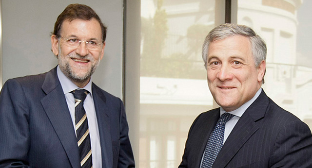 Mariano Rajoy se reúne con el vicepresidente de la Comisión Europea, Antonio Tajani 
