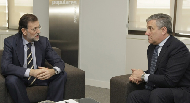 Mariano Rajoy se reúne con el vicepresidente de la Comisión Europea, Antonio Tajani 