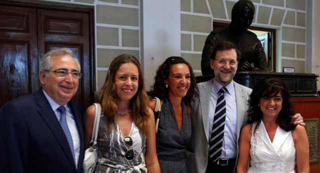 Mariano Rajoy durante su visita a Melilla