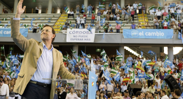 Mariano Rajoy durante su intervención en el acto