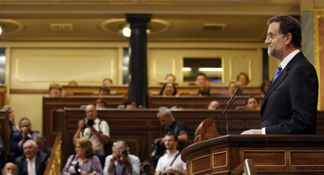 Mariano Rajoy durante su intervención