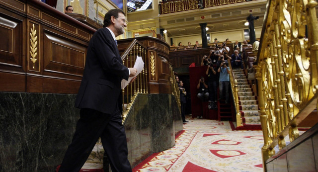 Mariano Rajoy tras su intervención en el Debate