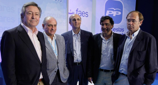 Luis de Grandes, Jorge Fernández, Celso Delgado, José Antonio Bermúdez de Castro y Pío García Escudero