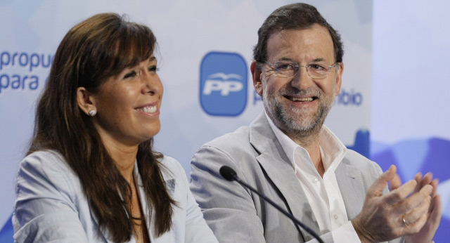 Alicia Sánchez-Camacho con Mariano Rajoy