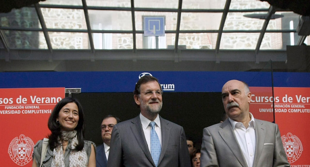 Mariano Rajoy durante su Conferencia en El Escorial