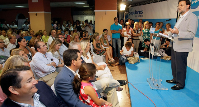 Mariano Rajoy, clausura un acto del PP andaluz en San Fernando (Cádiz)