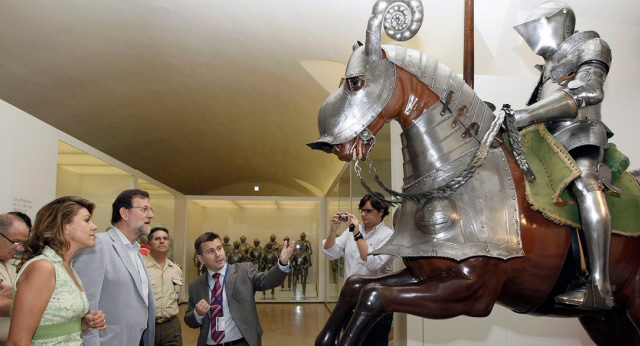 Mariano Rajoy y Mª Dolores de Cospedal visitan el Museo del Ejército en Toledo