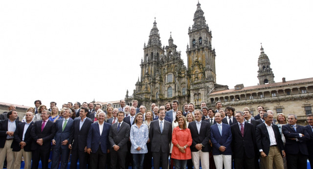 Foto de familia del Comité Ejecutivo Nacional celebrado en Santiago de Compostela