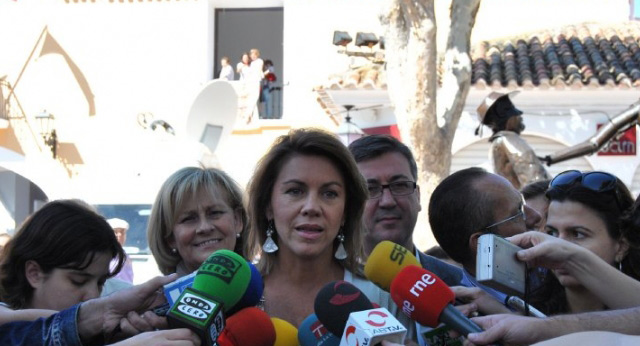 Maria Dolores de Cospedal en la Virgen de los Llanos (Albacete)