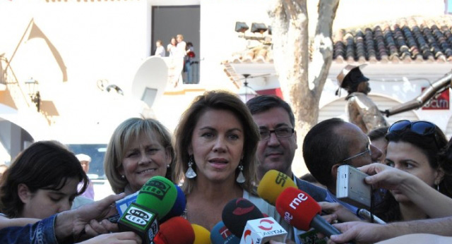 Maria Dolores de Cospedal en la Virgen de los Llanos (Albacete)