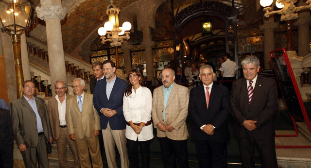 Mariano Rajoy se reúne con los presidentes de las casas regionales de Cataluña