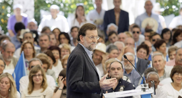 El presidente del Partido Popular, Mariano Rajoy