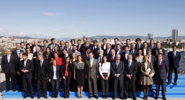 Foto de familia tras el Comité Ejecutivo Nacional