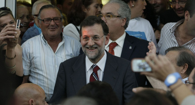 El presidente del Partido Popular, Mariano Rajoy