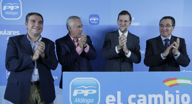 Mariano Rajoy clausura un acto del PP de Málaga