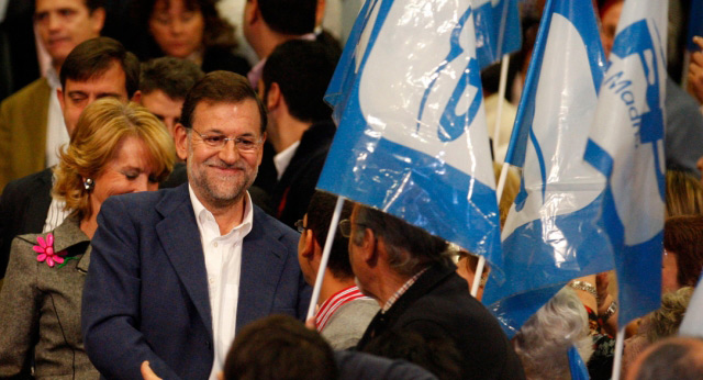 Mariano Rajoy en la clausura de la Convención Regional del PP de Madrid 2010