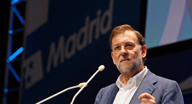 Mariano Rajoy en la clausura de la Convención Regional del PP de Madrid 2010