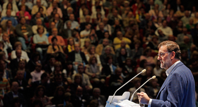 Mariano Rajoy en la clausura de la Convención Regional del PP de Madrid 2010