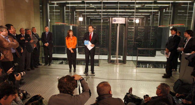 Mariano Rajoy visita el Centro Nacional de Supercomputación 