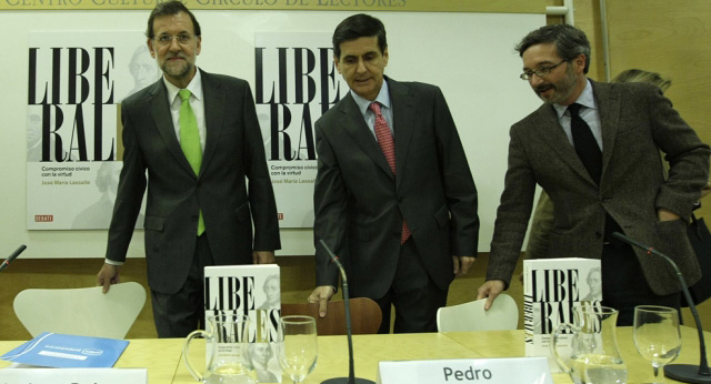 Mariano Rajoy en la presentación del libro de Lasalle