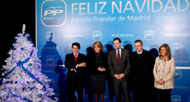 Cena de navidad en el PP de Madrid