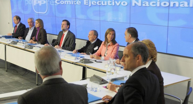 El comité Ejecutivo Nacional durante la reunión