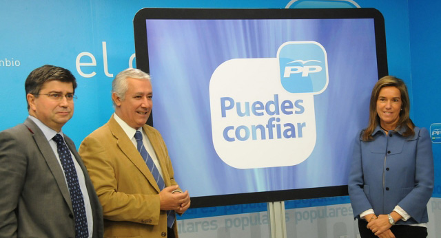 Ana Mato, Javier Arenas y Baudilio Tomé presentan el lema de la Convención 2011: "Puedes Confiar"